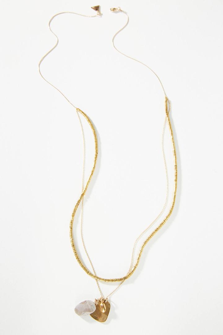 Serefina Violet Layered Pendant Necklace