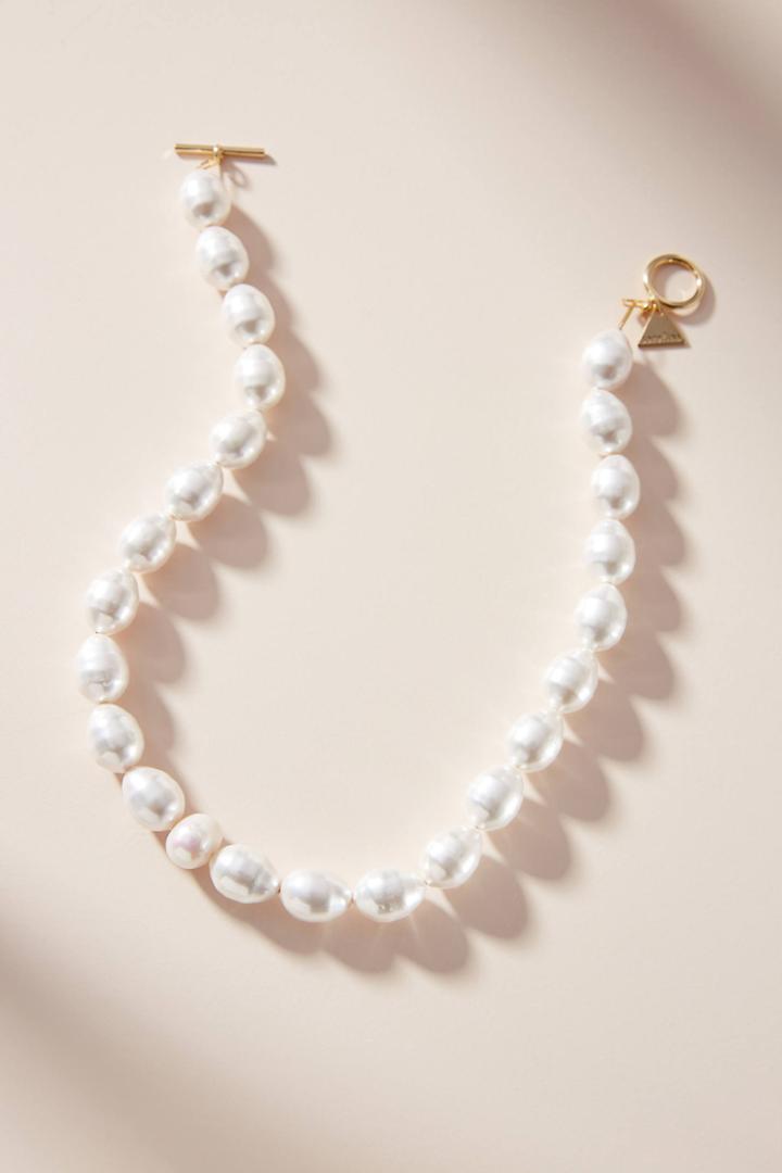 Serefina Pearl Toggle Necklace
