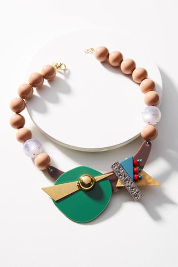 Katerina Psoma Memphis Geometric Collar Necklace