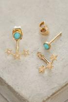 Anthropologie Stars Align Front-back Earrings