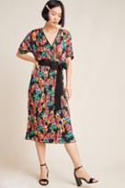 Diane Von Furstenberg Autumn Floral Wrap Dress