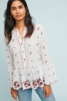 Velvet By Graham & Spencer Breanna Embroidered Peasant Top