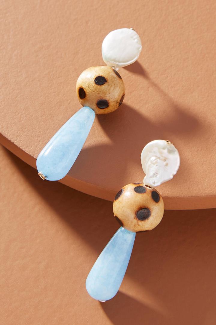 Anthropologie Nst Studio Quartz Drop Earrings
