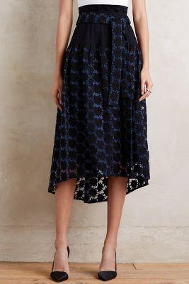 Tsumori Chisato Hana Lace Midi Skirt