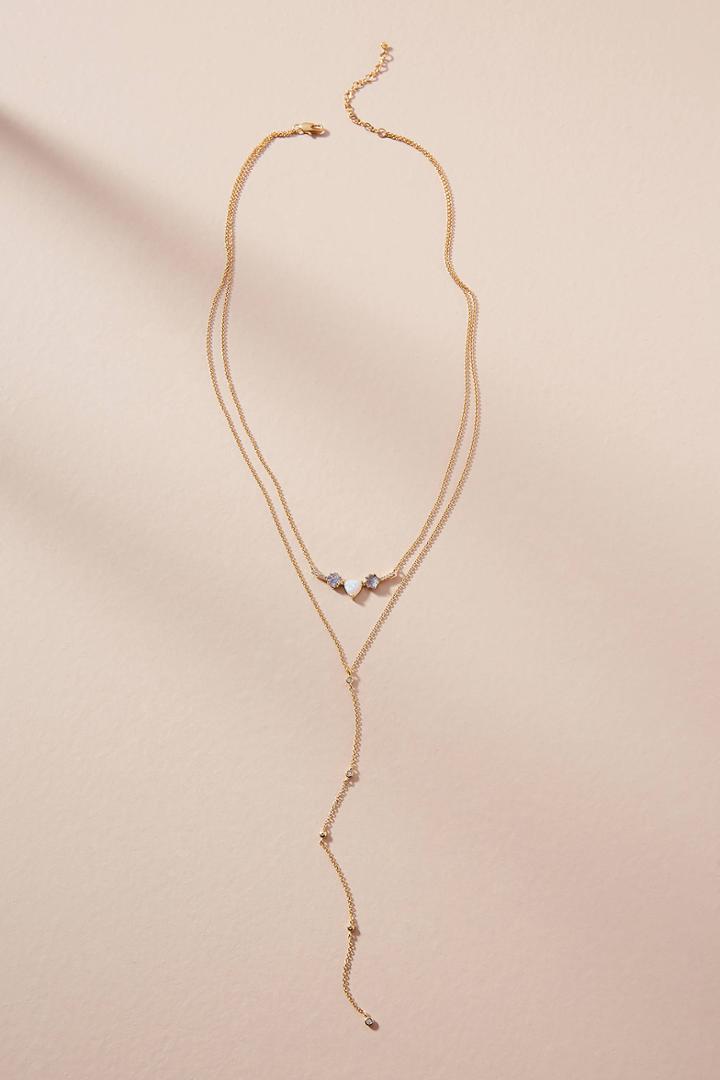 Anthropologie Rhiannon Layered Y- Necklace