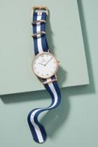 Anthropologie Navy Striped Watch