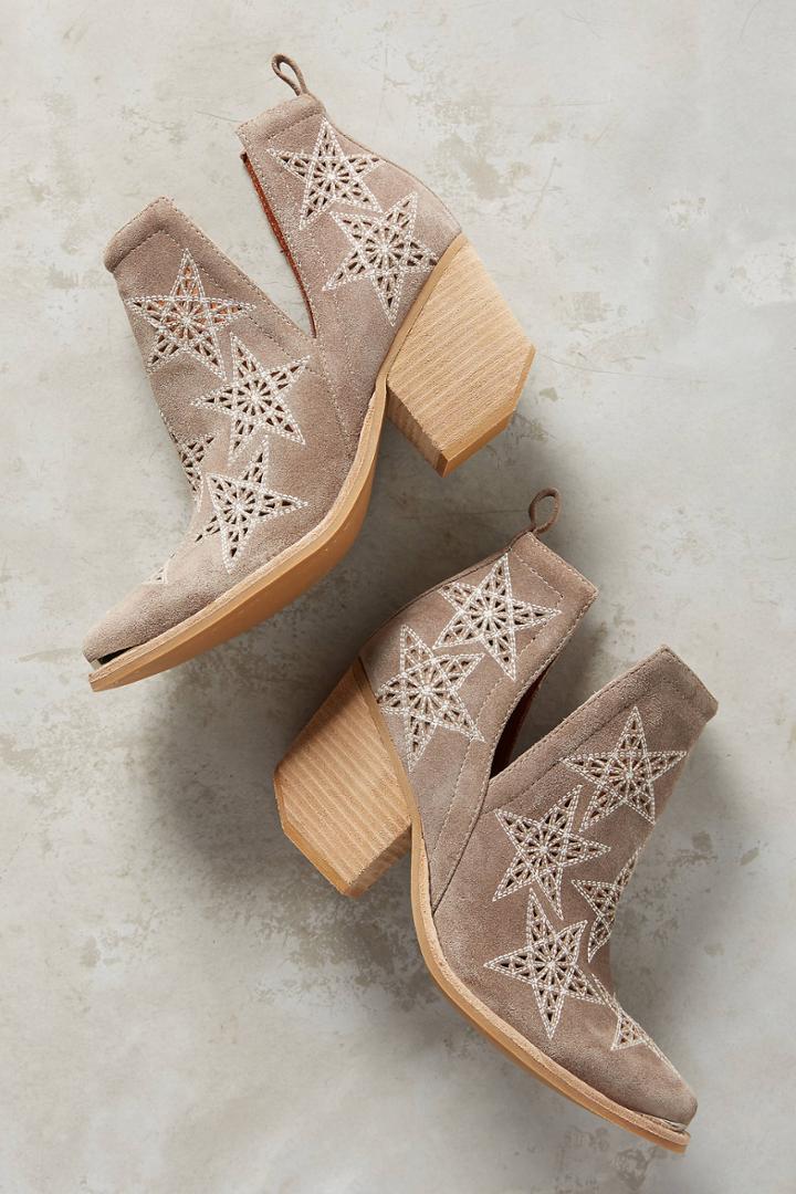 Anthropologie Bt Star Embroidered