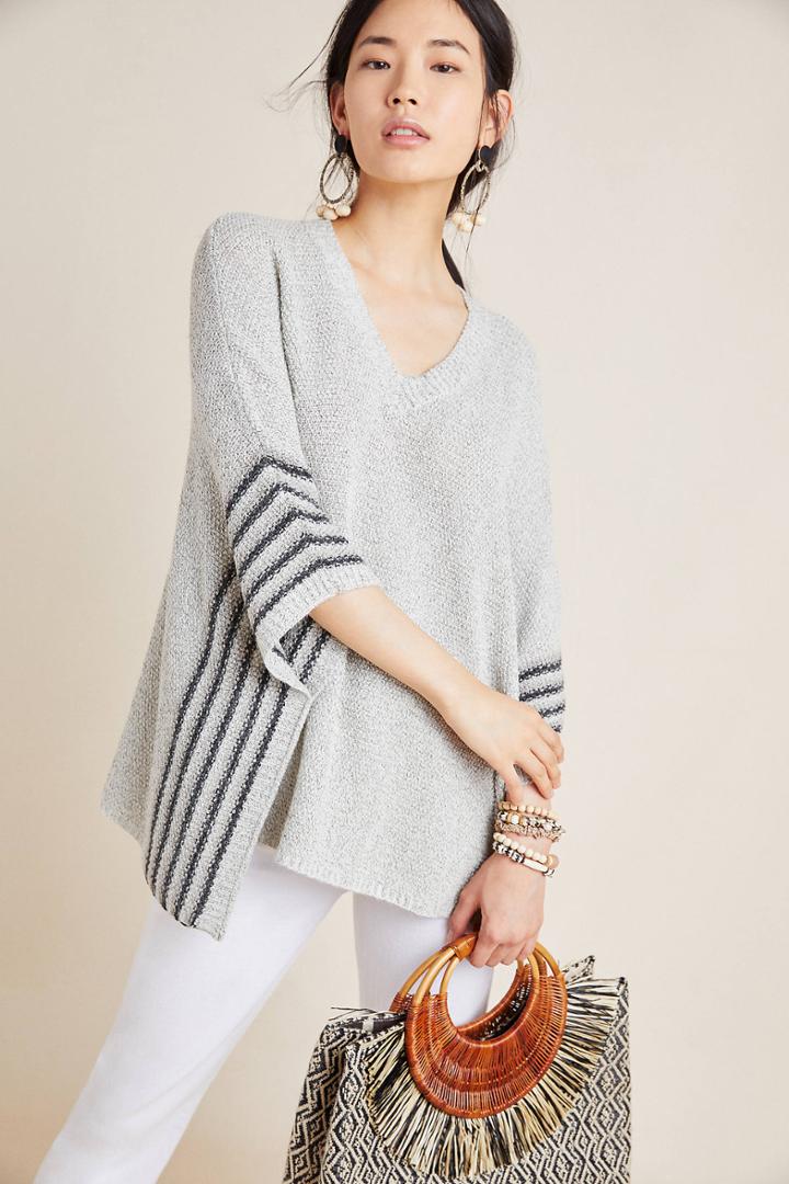 Isla Maude Winnie Striped Poncho