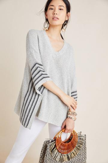 Isla Maude Winnie Striped Poncho
