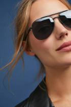 Le Specs Polarized Kingdom Brow-bar Aviator Sunglasses