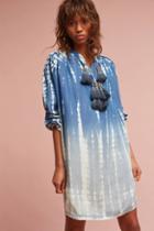 Tina + Jo Dina Tasseled Chambray Tunic Dress