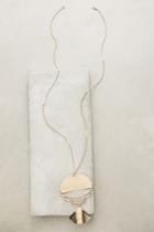 Anthropologie Mixed Moon Pendant Necklace
