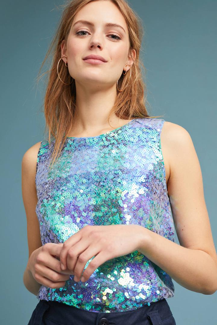 Maeve Amatheia Sequin Top