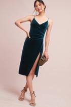 Black Halo Ursa Velvet Wrap Dress