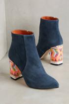 Anthropologie Bt Suede Sequin Heel