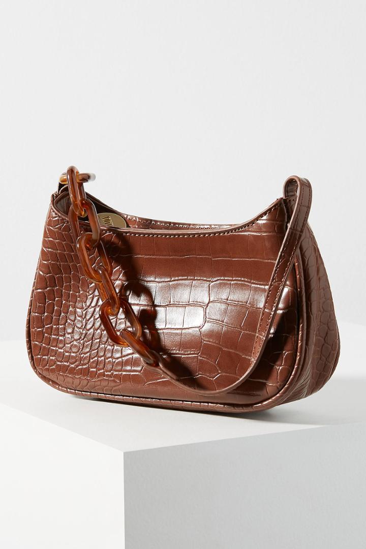 Studio 33 Embossed Baguette Clutch