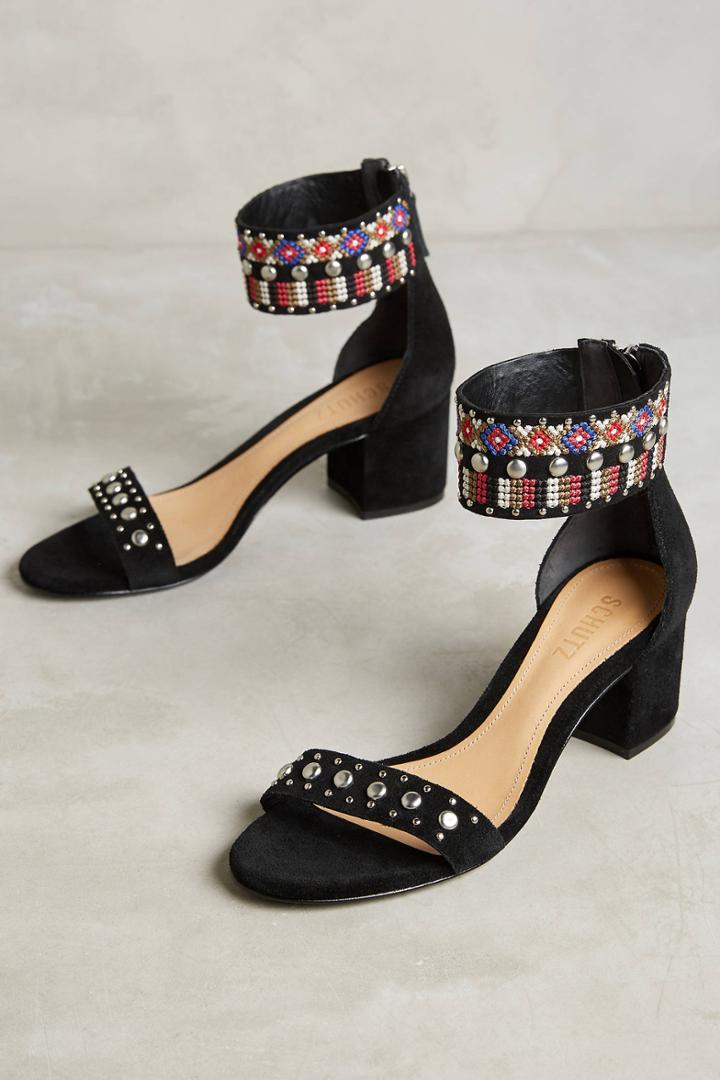 Schutz Naharis Beaded Heels