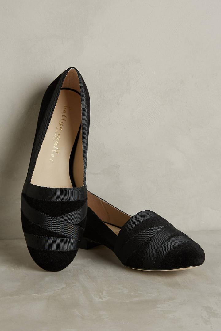 Bettye Muller Reed Velvet Loafers