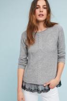 Sunday In Brooklyn Lace-layered Pullover