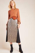 Current Air Riley Leopard Midi Skirt