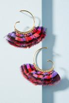 Gas Bijoux Abuzios Feather Hoop Earrings