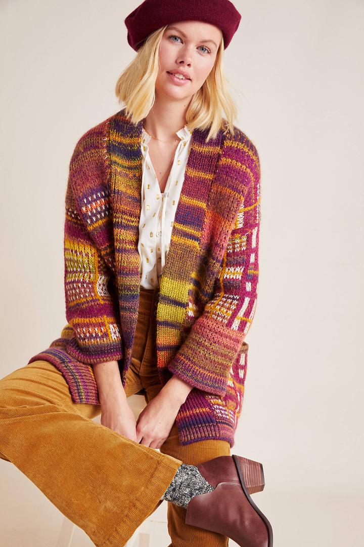 Anthropologie Tavia Longline Knit Cardigan