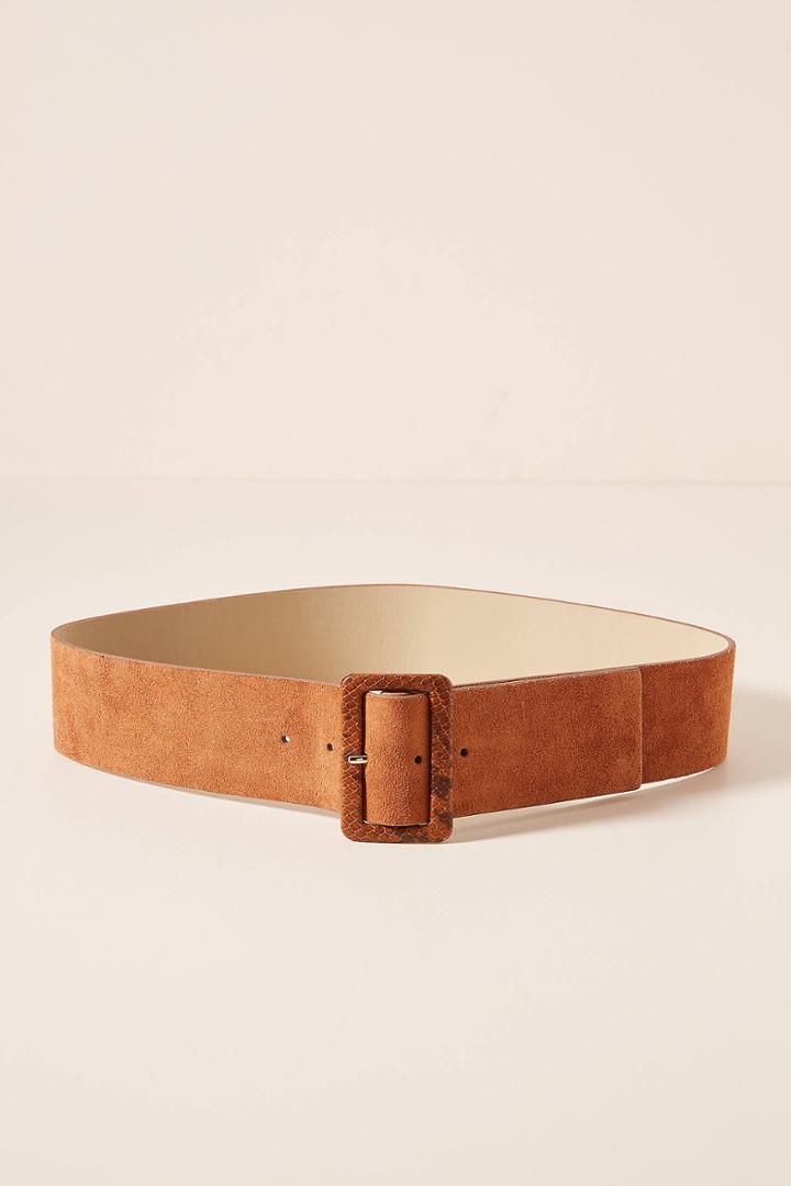 Linea Pelle Karin Embossed Buckle Belt