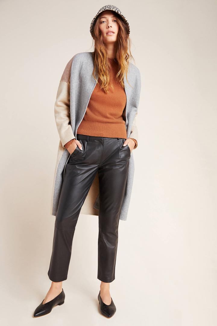 Bagatelle Tapered Leather Trousers