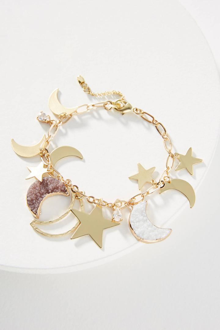 Anthropologie Night Sky Charm Bracelet