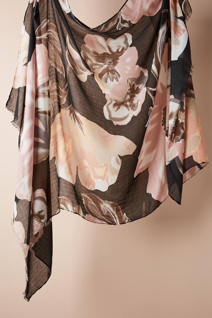 Anthropologie Shalimar Floral Scarf