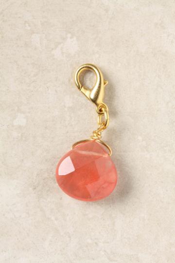 The Collector's Charm, Cherry Quartz Drop
