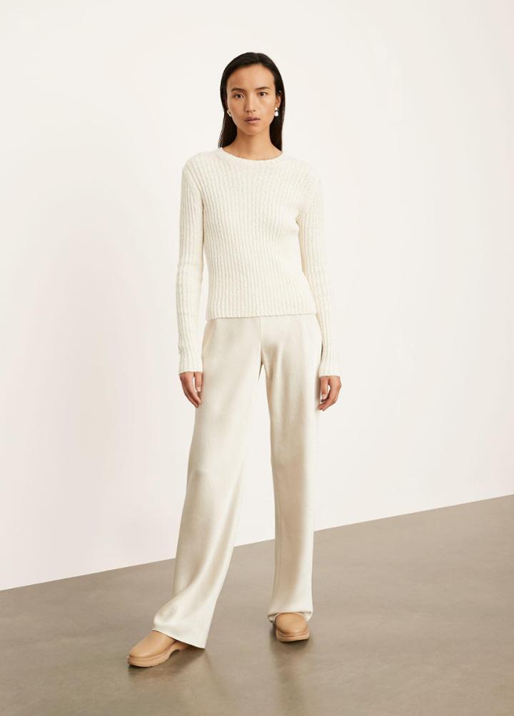 Vince Textured Rib Crew