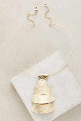Anthropologie Sculpted Collar Necklace