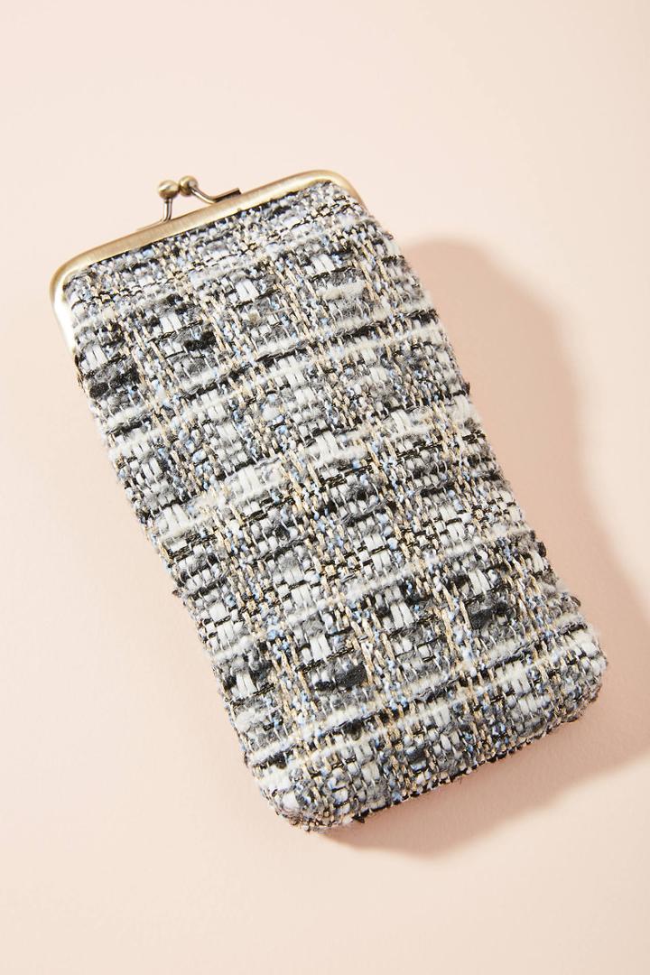 Anthropologie Tweed Glasses Case