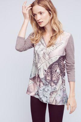 Akemi + Kin Tiger Print Henley
