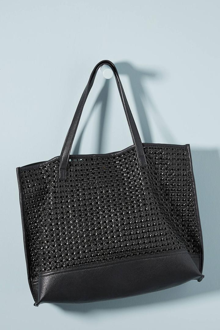 Anthropologie Morgan Woven Tote Bag