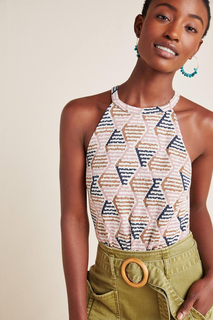 Anthropologie Lindsay Structured Halter Top