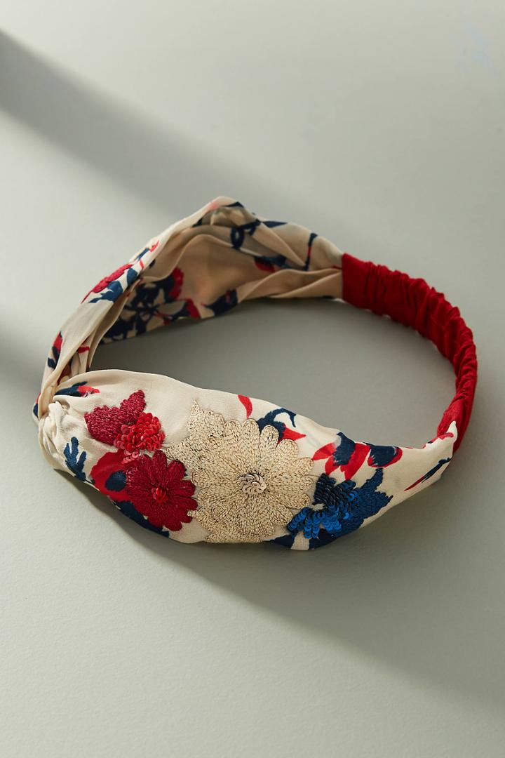 Joshipura Flavia Floral Twist Headband