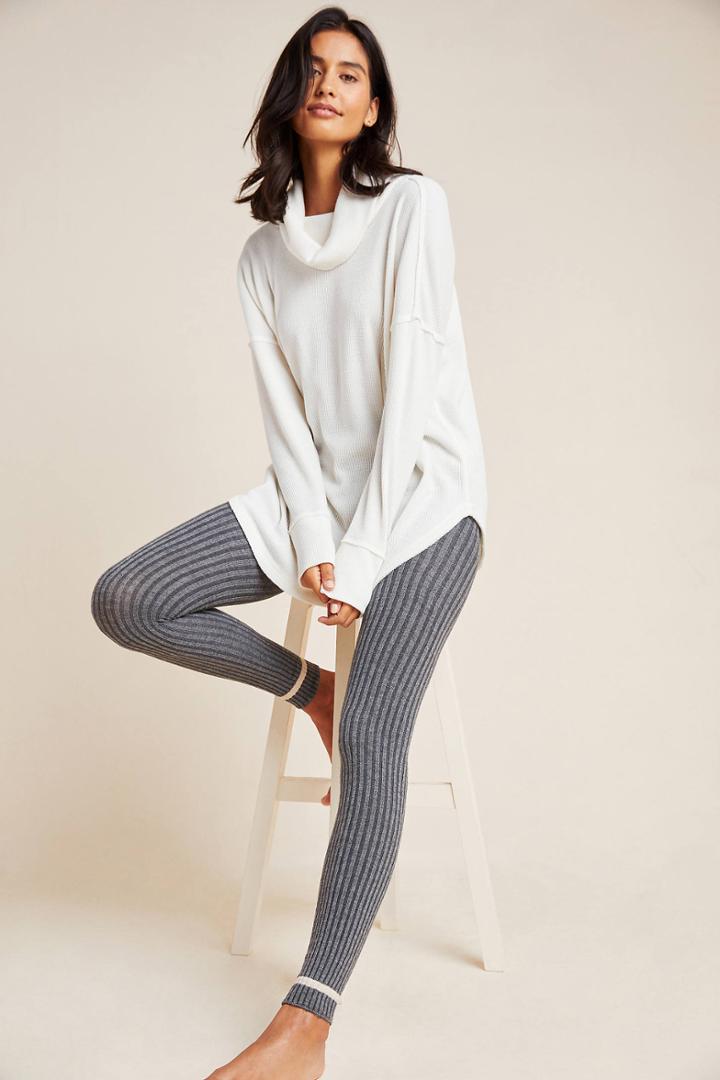 Lemon Aubrey Ribbed Leggings