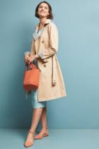 Anthropologie Gingham-lined Trench Coat