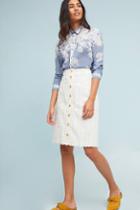 Mo:vint Textured Buttondown Pencil Skirt