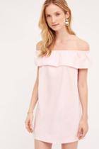 Blue Tassel Off-the-shoulder Poplin Dress
