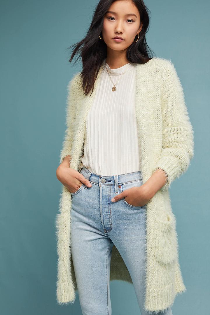 Meadow Rue Whittier Eyelash Cardigan