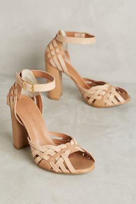 Raphaella Booz Woven Heels Neutral