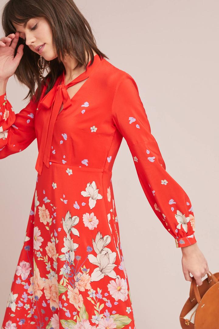 Moulinette Soeurs Lily Printed Silk Dress
