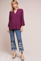 Anthropologie Cutout Wrap Top