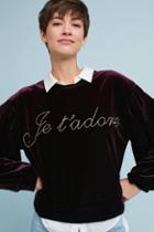 Misa Je T'adore Velvet Sweatshirt