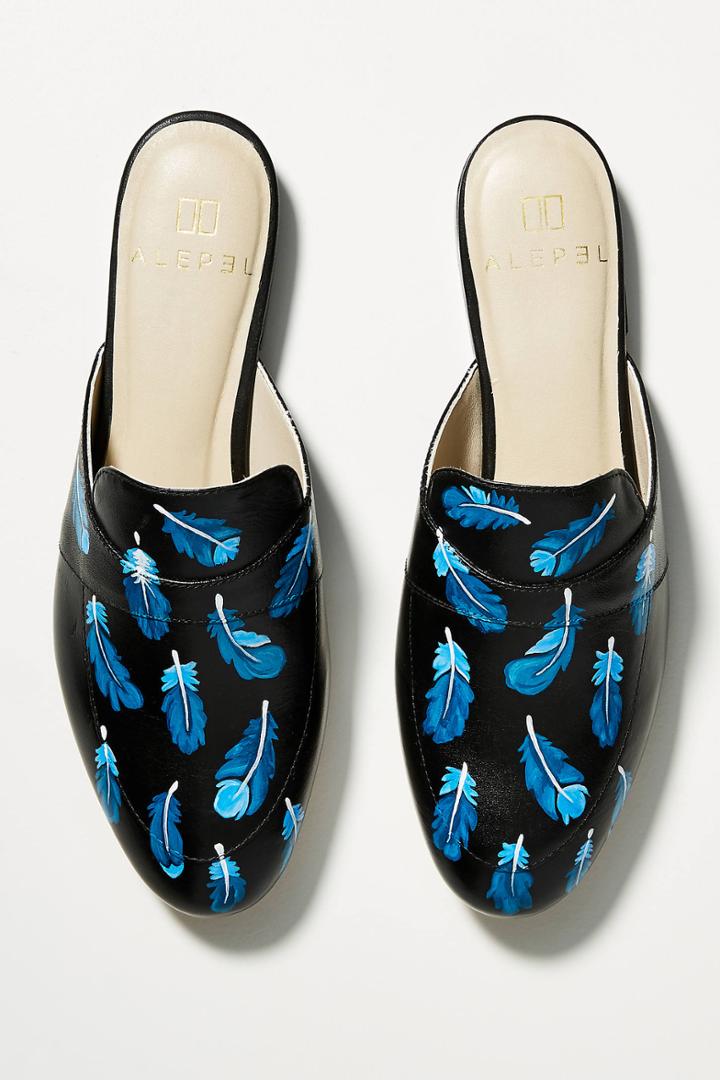 Alepel Cobalt Feather Slides