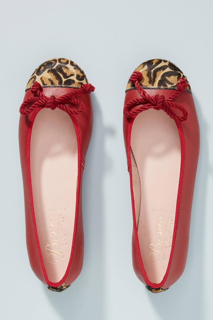 Bisue Ballerinas Leopard Ballet Flats