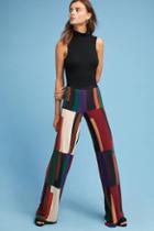 Siyu Colorblock Wide-leg Pants